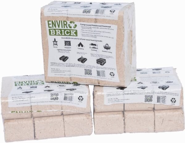 EnviroBrick Compressed Hardwood Firewood Bricks