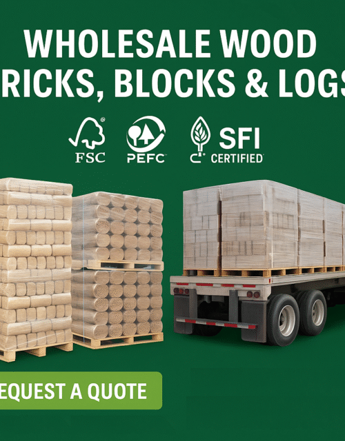 24 tons wholesale wood bricks
