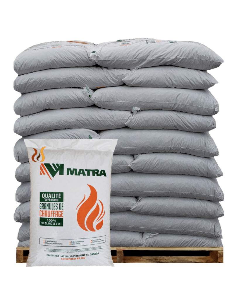 Matra Softwood Pellets – 1 Ton Premium Eastern White Pine Heating Fuel 1 Matra Softwood Pellets